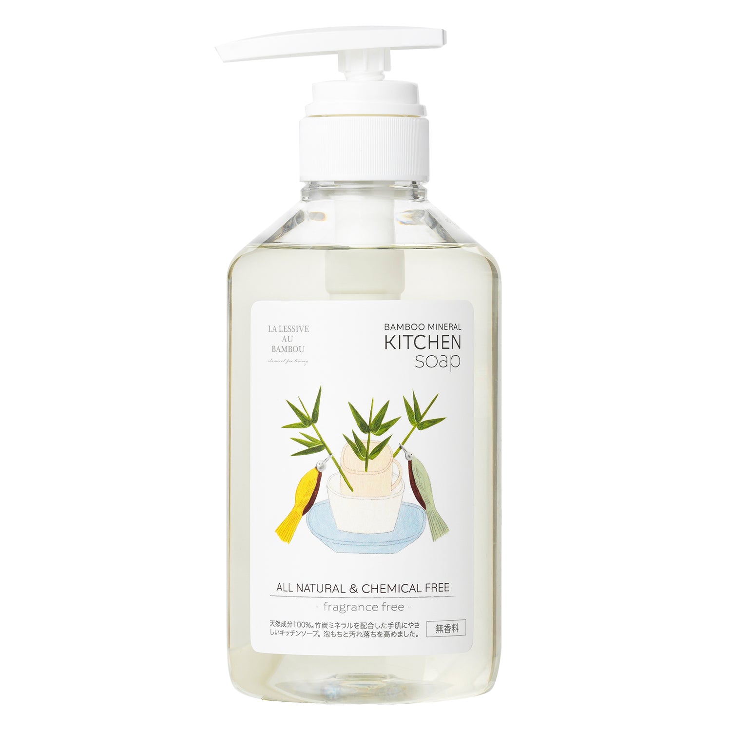 【LA LESSIVE AU BAMBOU】BAMBOO MINERAL キッチンソープ （無香料）500mL